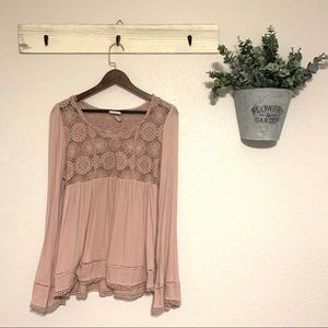 Lace Long Sleeve Blouse